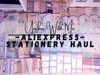 ASMR Unboxing | Huge AliExpress Stationery Haul Part 5