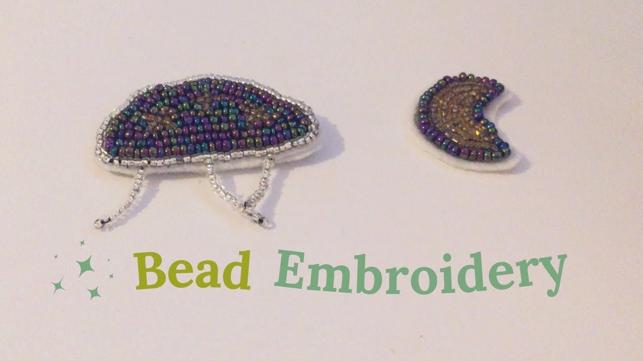 Basic Bead Embroidery Lapel Pin Tutorial