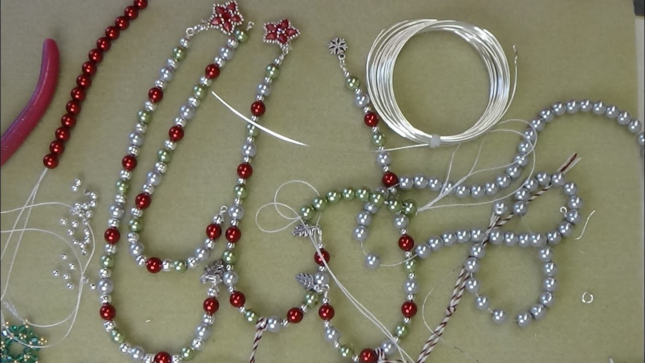 Christmas Candy Cane. .????Tree Decoration????. Let's Get Beading ????