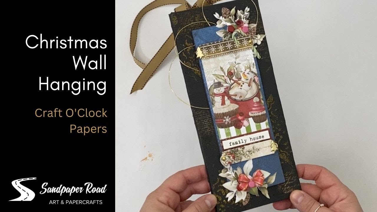 Christmas Wall Hanging | Craft O’Clock Paper | Wine Box