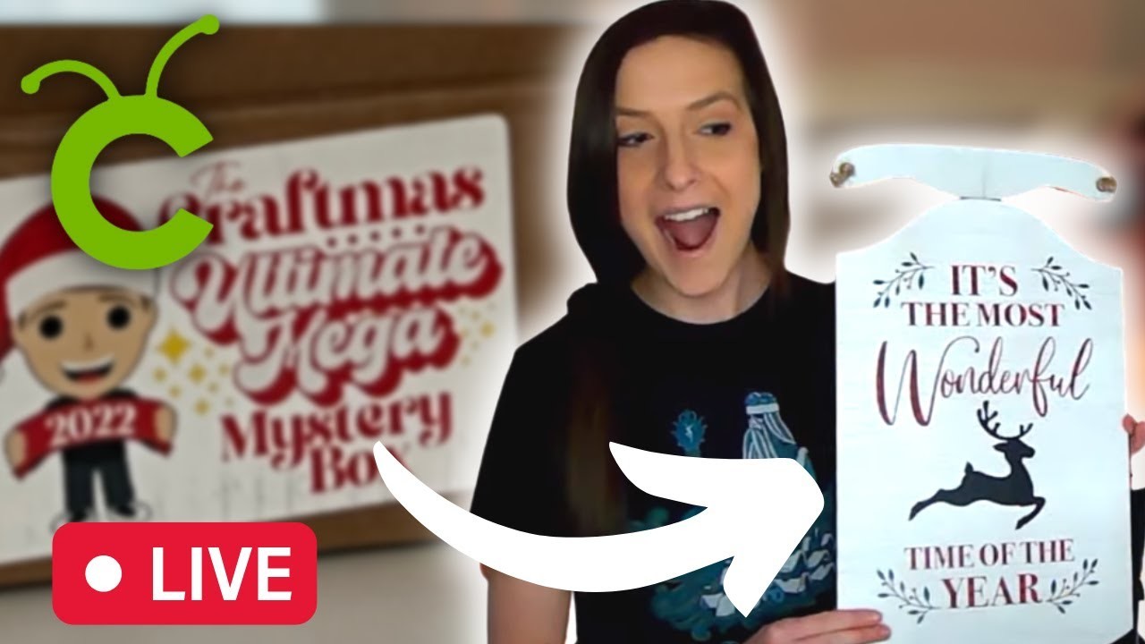 Creating Crafts from the Mr. Crafty Pants Ultimate Mega Mystery Craftmas Box! | Live Stream