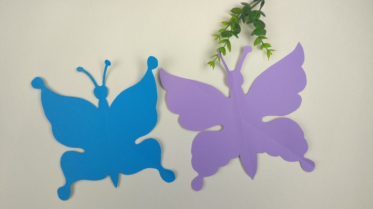 Cut A Cute Butterfly From Colored Paper | DIY Komorebi