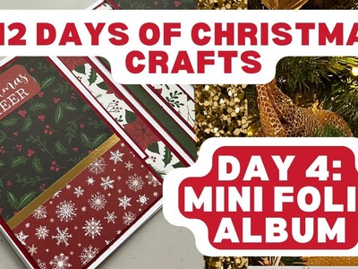 DAY 4: Mini Card Folio Album || 12 DAYS OF CHRISTMAS CRAFTS