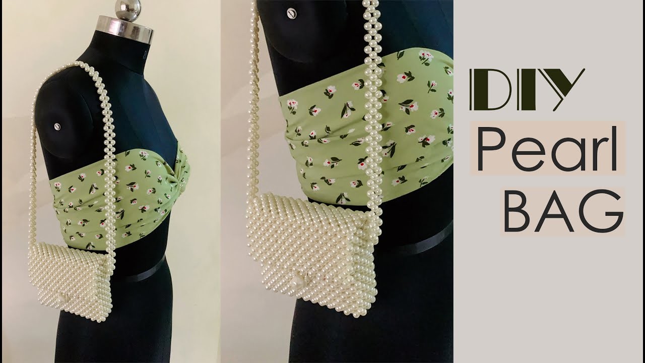DIY Pearl Bag | Mini Pearl Bag | How to make Beaded Bag