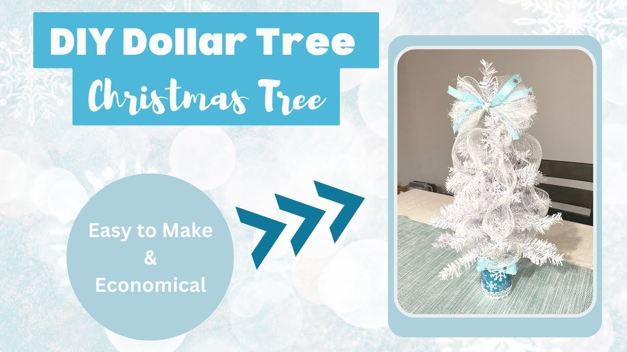 Dollar Tree DIY Mini Christmas Tree Hack 2022 ❄???? Easy and Economical Christmas Decoration