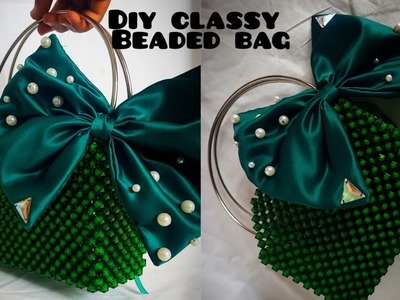 Easy Bow beaded bag СЕКРЕТНАЯ техника плетения СУМКИ ИЗ БУСИН. Плетем стильную сумку из бусин