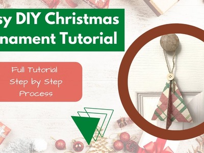 Easy & Economical DIY Christmas Ornament Idea made with Simple Materials ❄????✂ Step by Step Tutorial