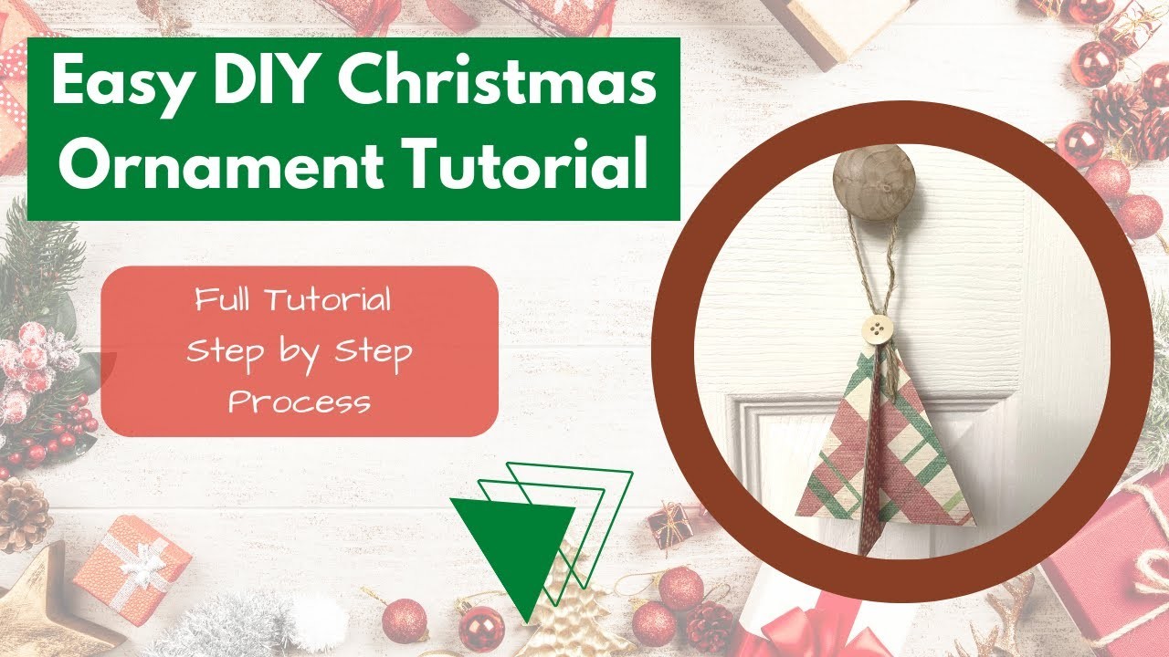 Easy & Economical DIY Christmas Ornament Idea made with Simple Materials ❄????✂ Step by Step Tutorial