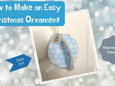 Easy & Economical DIY Christmas Ornament Idea made with Recycled Cardstock ❄????✂