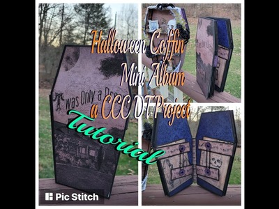 Halloween Coffin Mini Album Tutorial A DT Project for CCC