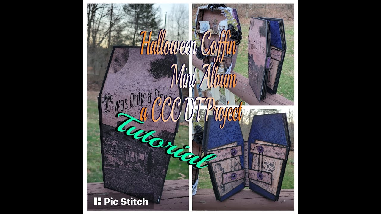 Halloween Coffin Mini Album Tutorial A DT Project for CCC