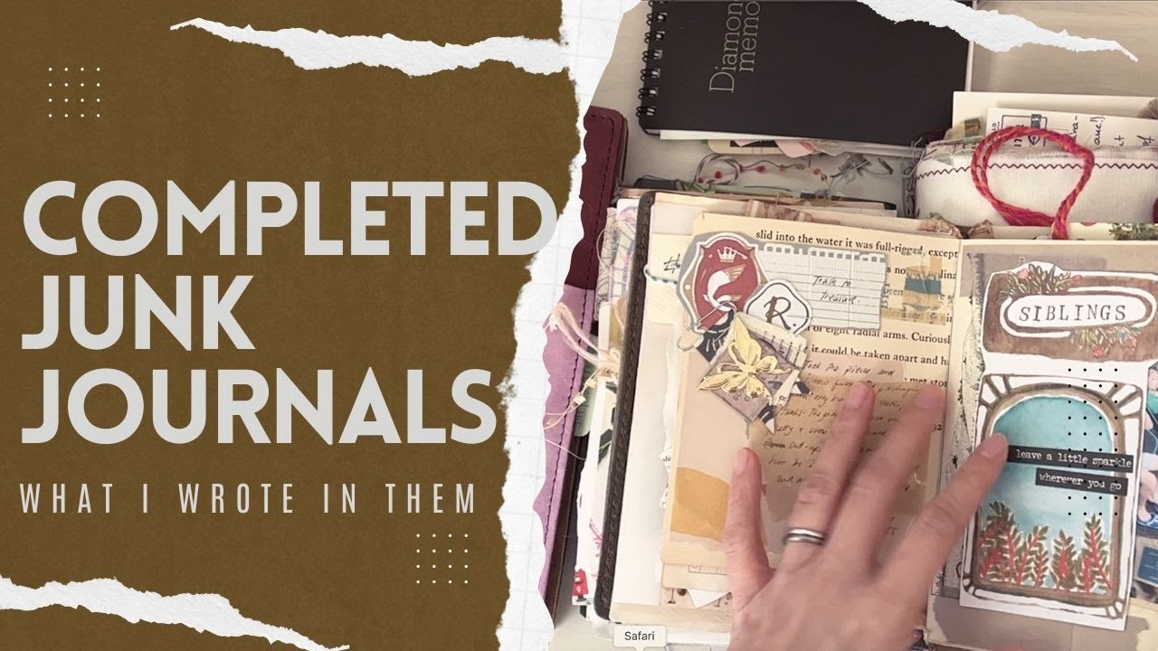 How Did I Use My Junk Journals , What Did I Write in My Journals? | Completed Junk Journal Share