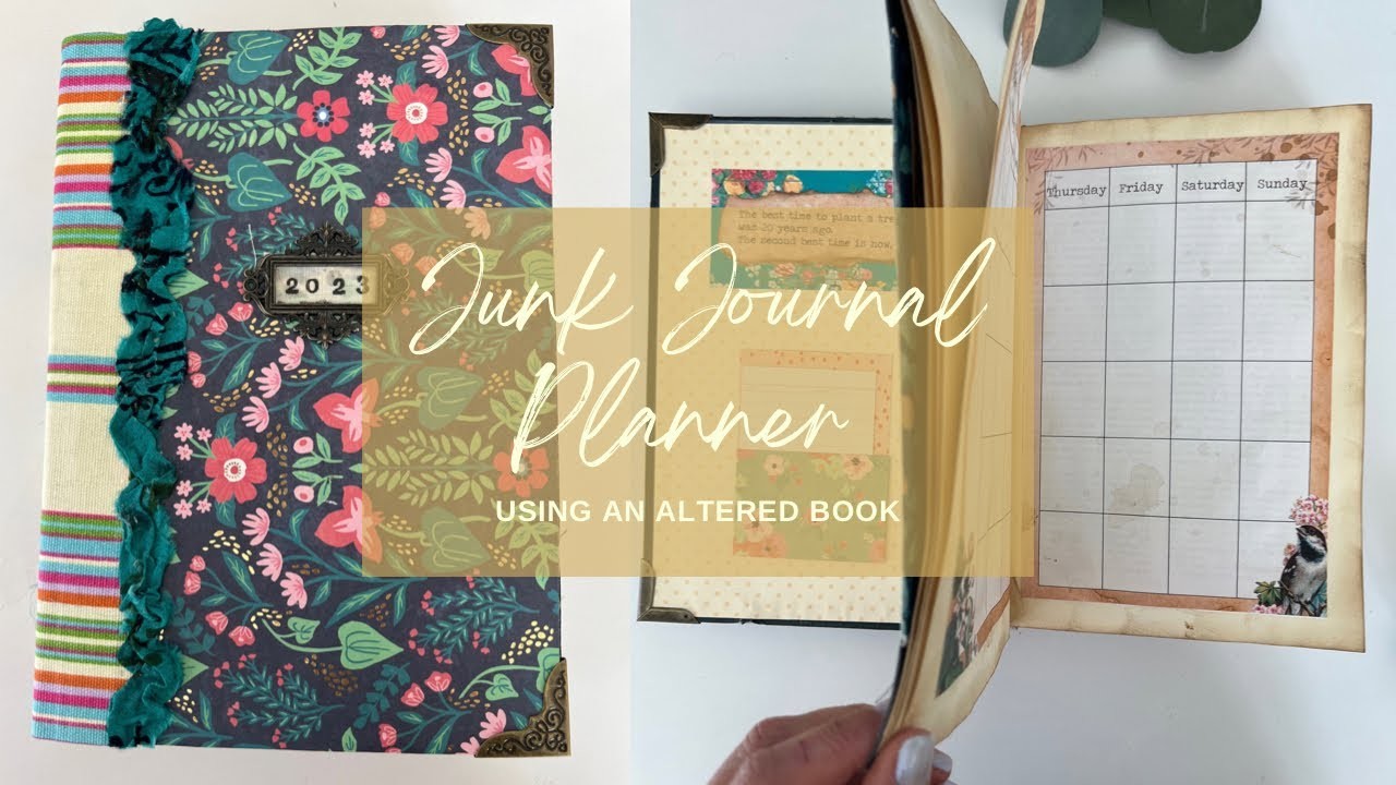How to Make an Altered Book Junk Journal Planner | My 2023 Planner Setup