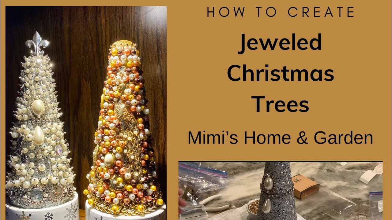 How To Make Jeweled Christmas Trees