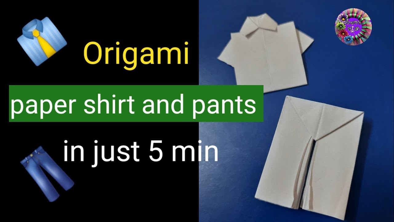 How to make origami paper shirt ???? and pant ????  !! Easy paper craft !! #papercraft #paper