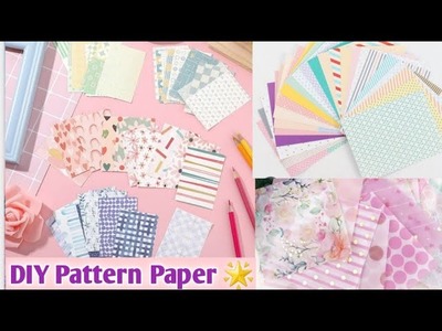 How to make Pattern paper for JOURNAL ???? DIY Pattern paper at Home #craftersworld #journal #diy