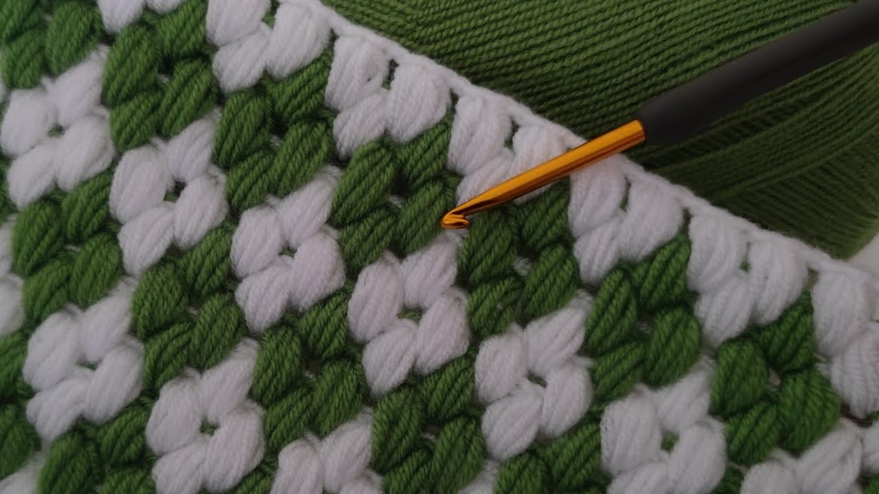 ????????KOLAY TIĞ İŞİ BEBEK BATTANİYESİ ÖRGÜ MODELİ - Easy crochet baby blanket - ÖRGÜ BATTANİYE MODELLERİ