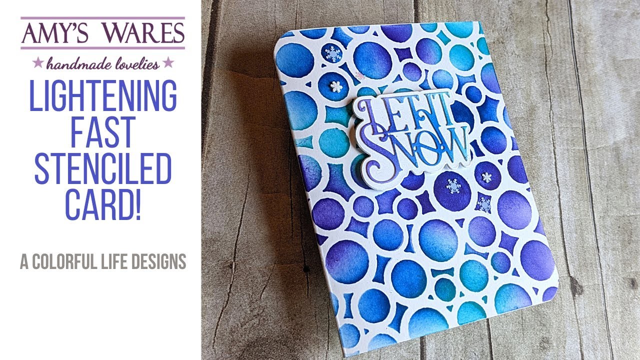 Lightning fast batchable Holiday Cards! Mass produce your holiday greeting cards with stencils!