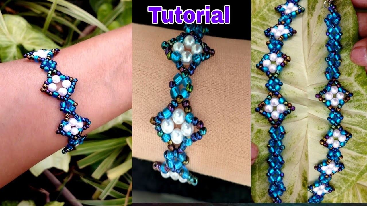 Lovely Turquoise Beads  Bracelet || How To make a Beaded Bracelet || Diy beading  ||@somycrafty