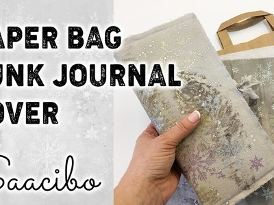 Making a Junk Journal Cover with Recycled Paper Bag - DIY Tutorial