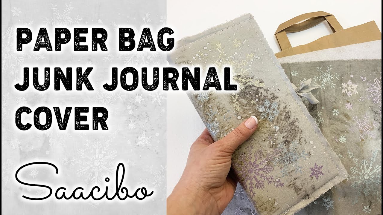 Making a Junk Journal Cover with Recycled Paper Bag - DIY Tutorial