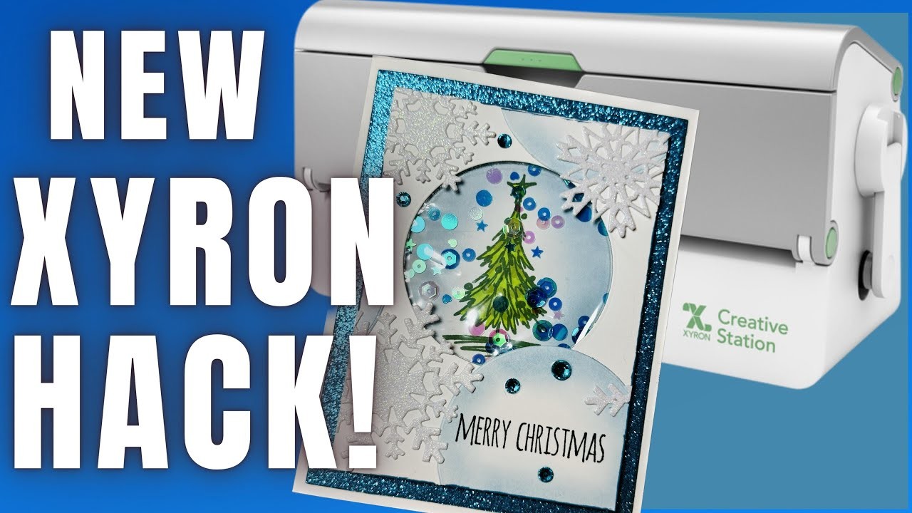 ????NEW XYRON HACK???? Secret Tricks to make AWESOME Cards Using THE WASTE! Shaker Card