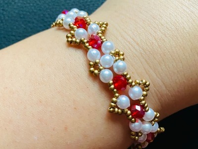 Perlenarmband selber machen Tutorial. beaded bracelet DIY. making Jewelry