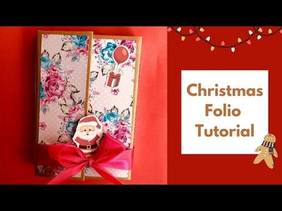 Quick & Easy Christmas Mini Folio Album Tutorial | DIY Christmas Gift Ideas