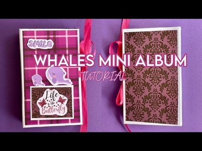 Quick & Easy Mini Folio Album Tutorial | Whale-Themed Mini Album | Scrapbook Tutorial