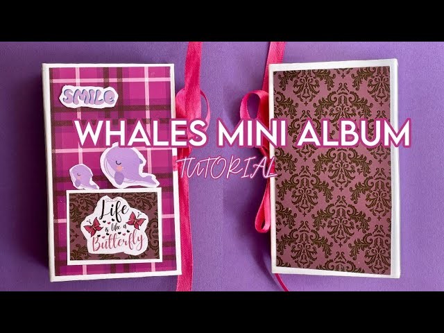 Quick & Easy Mini Folio Album Tutorial | Whale-Themed Mini Album | Scrapbook Tutorial