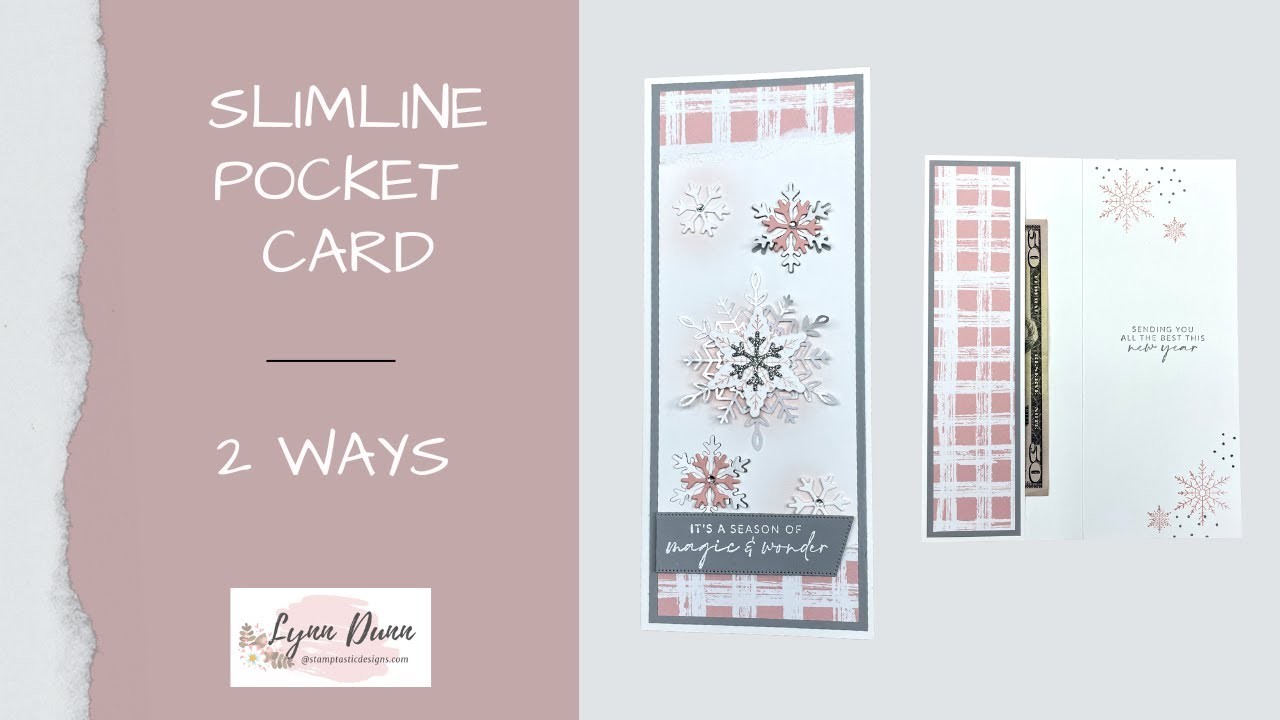 Slimline Card Ideas for Money Holders - Perfect for the Holidays!