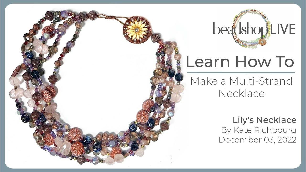 Special Saturday LIVE with Kate: Multistrand Necklace with Button Closure