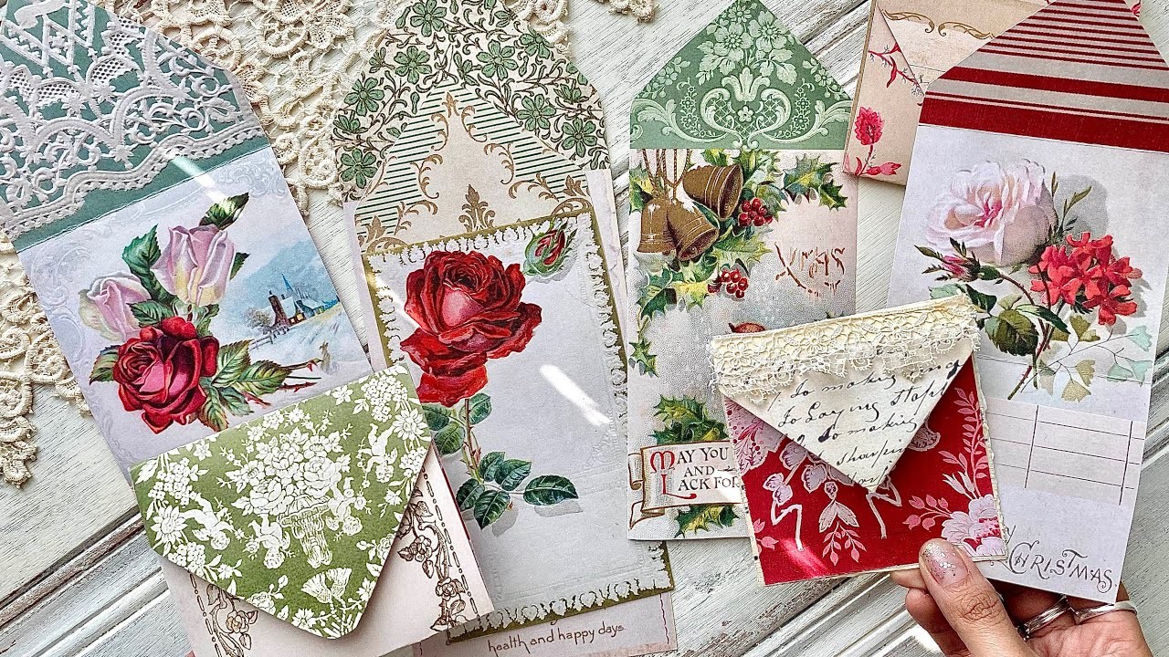 SURPRISE Envelopes Made Out Of One Sheet Of Paper For Junk Journals Or Gifts!