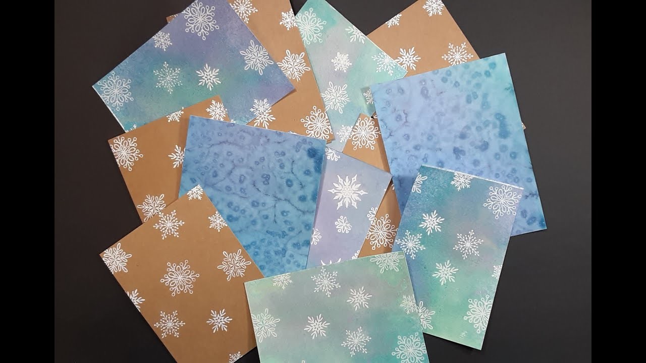 Talk Crafty To Me "Quick Holiday Card Background Techniques" Video Tutorial