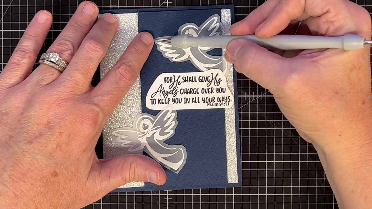 What’s so scary about stamping on Vellum?  Then heating it????  Let’s see!