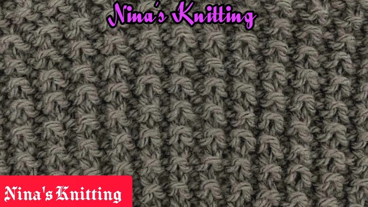 4 Rows Repeat Knitting Pattern For Sweaters & Cardigans With English Subtitles