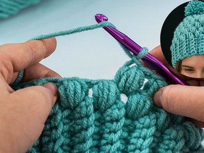 Cap with a crochet hook - it is worked easily and looks cool!