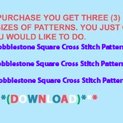 Cobblestone Square Cross Stitch Pattern***L@@K***Buyers Can Download Your Pattern As Soon As They Complete The Purchase