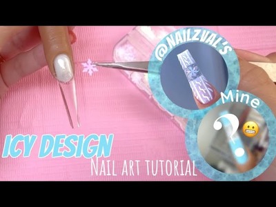 Color Blocking Blue Icy Sweater Nail Design ❄️ Kiara Sky Builder Gel Nail With Tips | WINTER NAILS