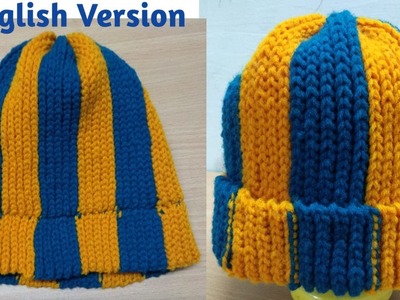 Crochet an easy winter Beanie Cap (English Version). How to crochet Beanie Cap tutorial. Beanie Cap