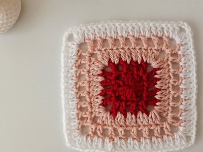 Crochet blanket pattern Granny Square Battaniye Motifi