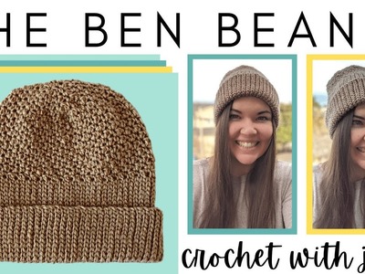 Crochet Easy Beanie Tutorial - The Ben Beanie Pattern