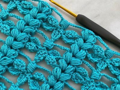 Everyone loved this knitting, how to crochet very easy. Çok Kolay Tığ İşi Örgü Modeli
