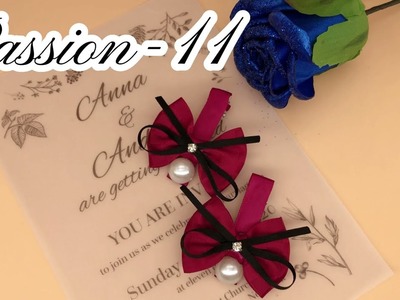 Handcraft Hair Accessories Knit (Ribbon Hair Bow) - Passion 11