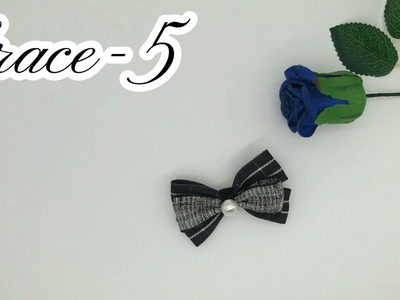 Handcraft Hair Accessories Knit (Ribbon Hair Bow) - Grace 5