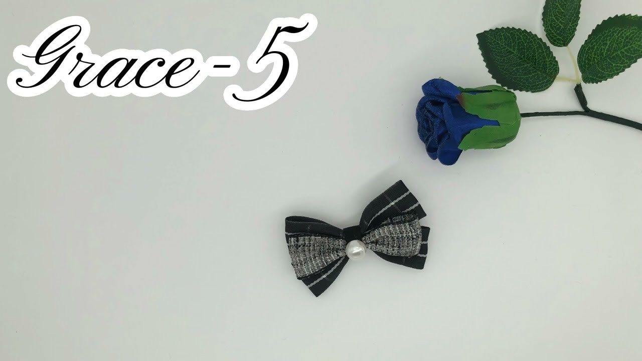 Handcraft Hair Accessories Knit (Ribbon Hair Bow) - Grace 5