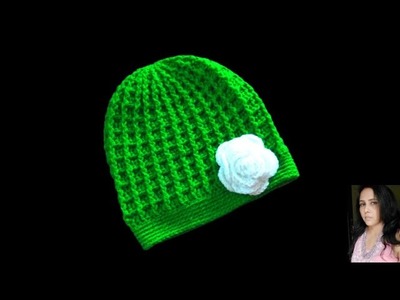 How to knit Crochet hat, crochet Beanie, baby hat, Crochet for beginners | Knitting  topi for adults