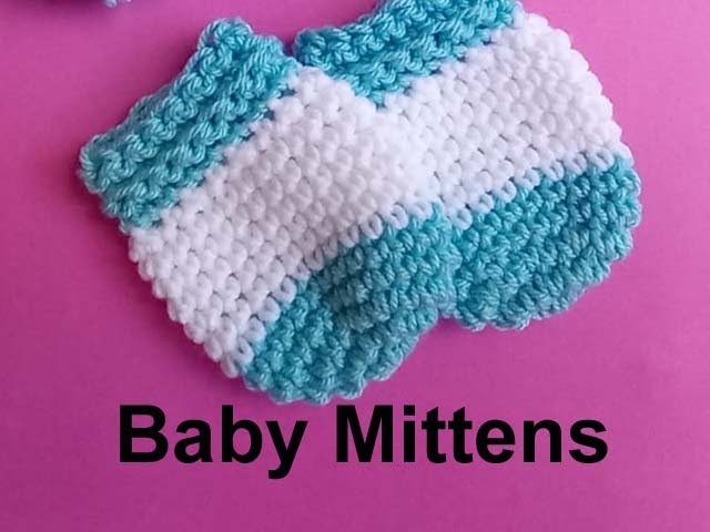 How  to Make Crochet Baby Mittens 0-3 months. little Baby Romper Mitts full set Tutorial