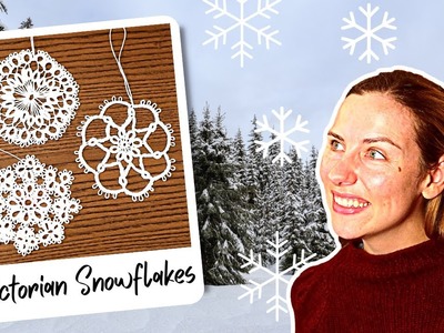 I made Victorian Snowflakes with 100s of knots! || Craftsmas Day 2