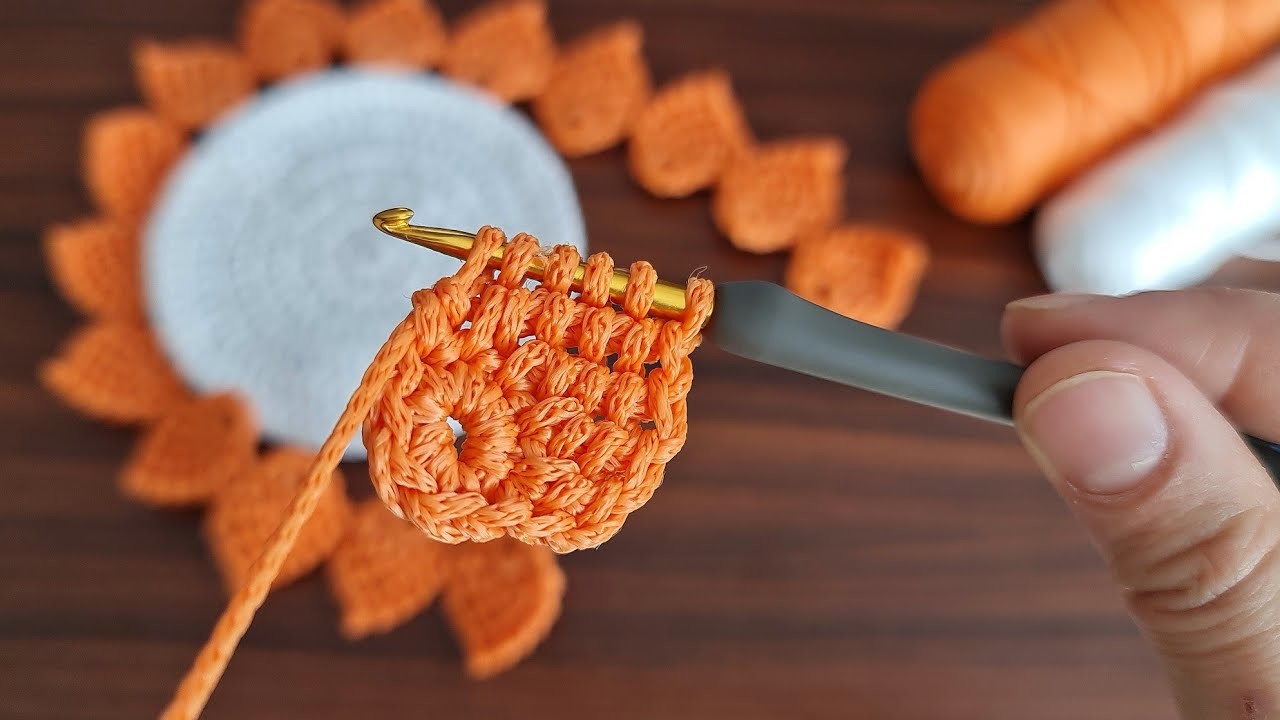 INCREDIBLE???? Super easy How to crochet a coaster supla✔Çok Kolay Tığ İşi Supla Bardak Altlığı Yapımı